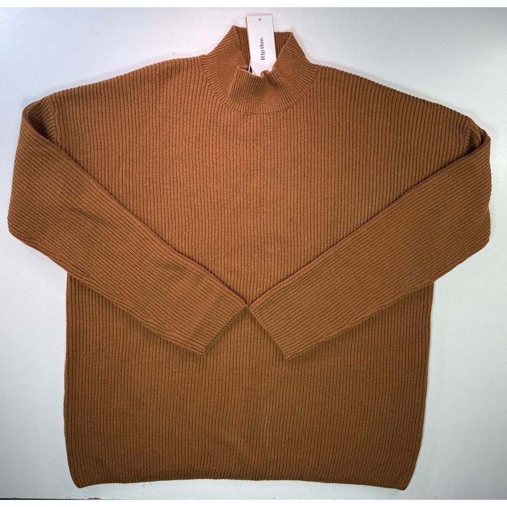 Rhythm Classic Knit Jumper Womens‎ 2XL (16) Caramel Sweater